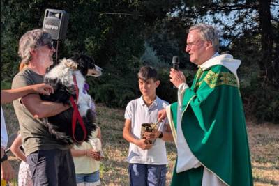 Insolite : une messe spéciale pour les chiens devant une célèbre chapelle de Cancale