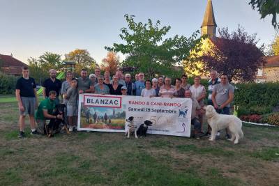 Randonnée et cani-rando solidaires à Blanzac
