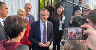 Bruno Retailleau en campagne en Bretagne