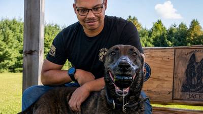 Retraite d'un chien policier de Rouen